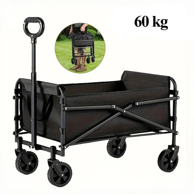Wózek Transportowy Składany Plaża Ogród Camping Ryby Udźwig 60kg RC-K-1796-Pool Garden Party