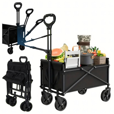 Wózek Transportowy Składany Plaża Ogród Camping Ryby Udźwig 60kg RC-K-1796-Pool Garden Party