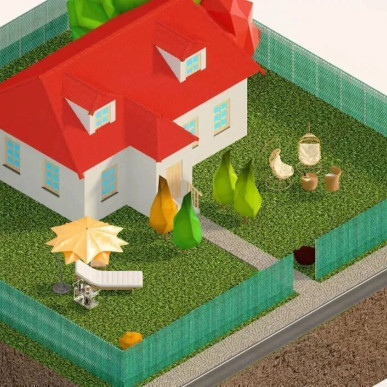 Siatka cieniująca maskująca 95% Mata na ogrodzenie płot 1,5 x 25m (60g) RC-K-1785-Pool Garden Party