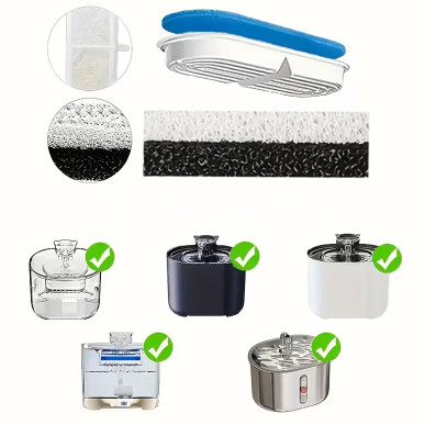 1x Wymienny Filtr do Fontanny Poidła Poidełka dla Psa Kota RC-K-2126x1 Pool Garden Party