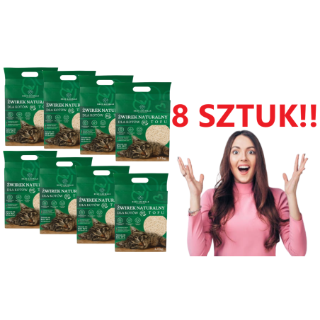 Żwirek Tofu dla Kota BIODEGRADOWALNY Ekologiczny 100% Naturalny 2,5kg 5l-RC-K-2020-Pool Garden Party-
