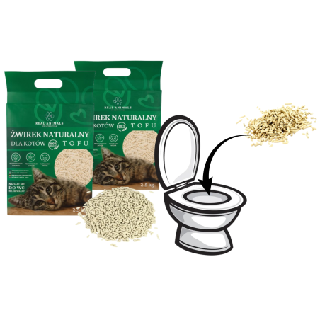 Żwirek Tofu dla Kota BIODEGRADOWALNY Ekologiczny 100% Naturalny 2,5kg 5l-RC-K-2020-Pool Garden Party-