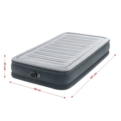 Materac do spania 99 x 191 x 33 cm Comfort Plush Twin Intex 67766 Pool Garden Party