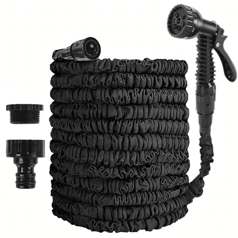 Wąż Ogrodowy Rozciągliwy Elastyczny 30m Zestaw + Pistolet Zraszacz