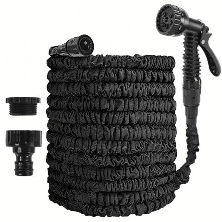 Wąż Ogrodowy Rozciągliwy Elastyczny 30m Zestaw + Pistolet Zraszacz