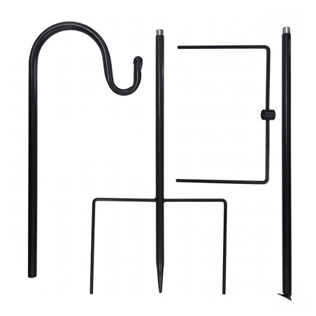 Wieszak Wbijany 120cm do Ogrodu, Metalowy Stojak na Rośliny,Lampiony i Karmniki