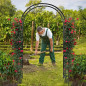 Pergola Ogrodowa Metalowa Łuk, Podpora na Kwiaty, Róże, Warzywa