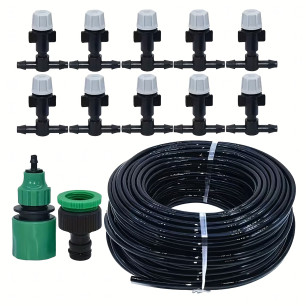 Kurtyna Wodna 10m System Nawadniający Ogrodowy Zestaw 10 Zraszaczy