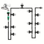 Kurtyna Wodna 10m System Nawadniający Ogrodowy Zestaw 10 Zraszaczy