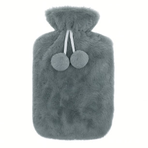Mały Termofor Gumowy 0,5 Litra w Miękkim Sweterku, Ogrzewacz na Bóle