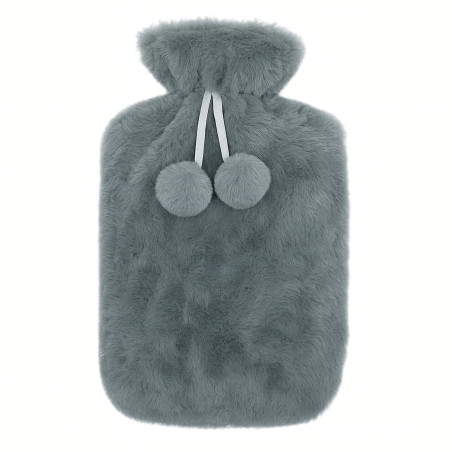 Mały Termofor Gumowy 0,5 Litra w Miękkim Sweterku, Ogrzewacz na Bóle