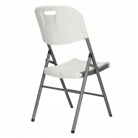 Krzesło Cateringowe Składane Ogrodowe, Białe Krzesło na Piknik i Eventy
