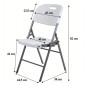 Krzesło Cateringowe Składane Ogrodowe, Białe Krzesło na Piknik i Eventy Krzesło Cateringowe Składane Ogrodowe, Białe Krzesło na Piknik i Eventy