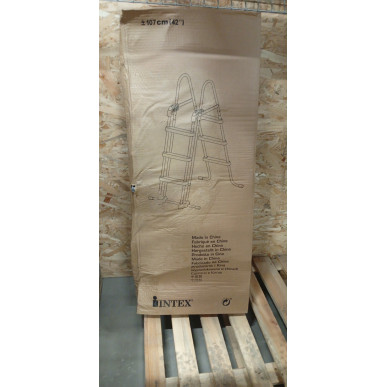 Drabinka basenowa 91-107 cm z systemem bezpieczeństwa Intex 28075 Pool Garden Party