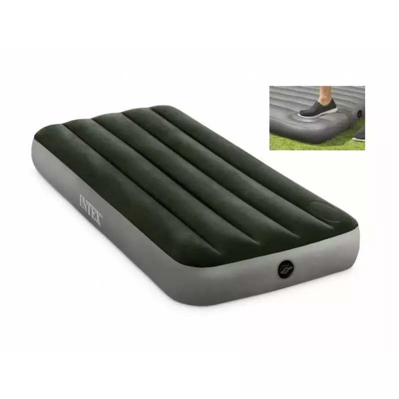Materac do spania 76 x 191 x 25 cm Downy Cot z wbudowaną pompką nożną Intex Materac do spania 76 x 191 x 25 cm Downy Cot z wbudowaną pompką nożną Intex