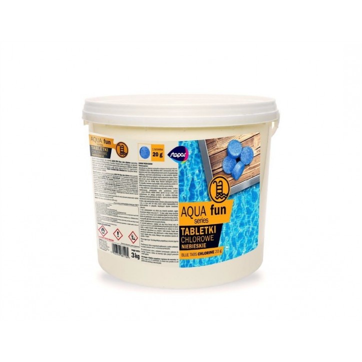 Chlor tabletki 20 g BLUE NIEBIESKA WODA - 3 kg Stapar Chlor tabletki 20 g BLUE NIEBIESKA WODA - 3 kg Stapar