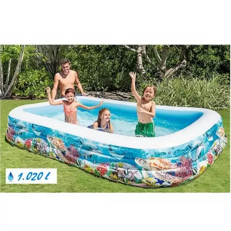 Basen familijny - Morskie Życie 305 x 183 x 56 cm Intex