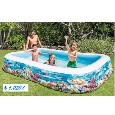 Basen familijny - Morskie Życie 305 x 183 x 56 cm Intex 58485 Pool Garden Party