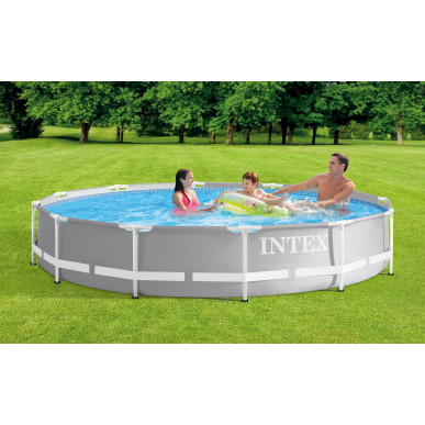 Basen ogrodowy stelażowy 366 x 76 cm - zestaw Intex 26710 Pool Garden Party