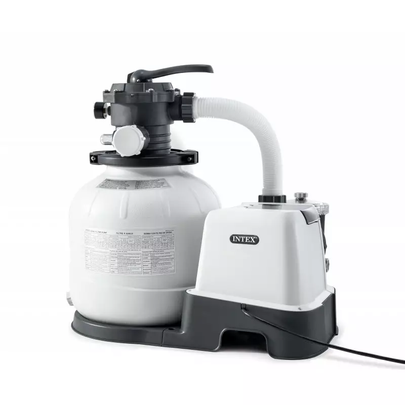 Pompa filtrująca piaskowa 7,9 m3 z generatorem chloru 7 g / h Intex Pompa filtrująca piaskowa 7,9 m3 z generatorem chloru 7 g / h Intex