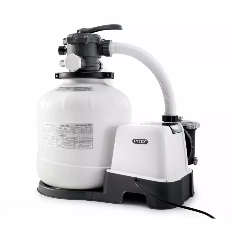 Pompa filtrująca piaskowa 10 m3 z generatorem chloru 11 g / h Intex Pompa filtrująca piaskowa 10 m3 z generatorem chloru 11 g / h Intex