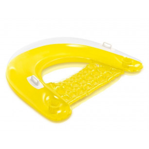 Materac - Pływający Fotel - żółty Intex 58859 Pool Garden Party