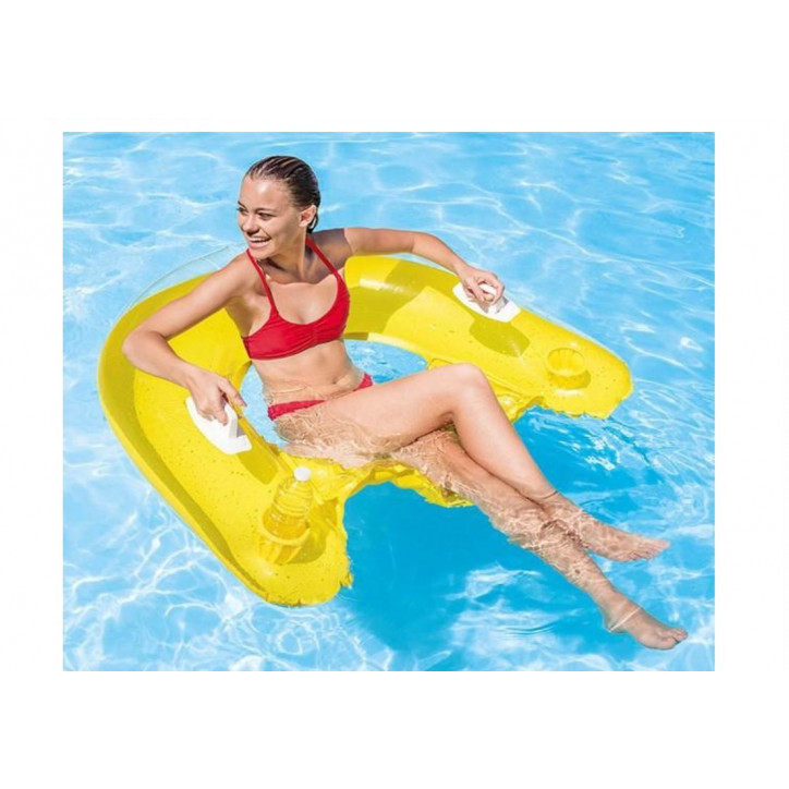 Materac - Pływający Fotel - żółty Intex Materac - Pływający Fotel - żółty Intex