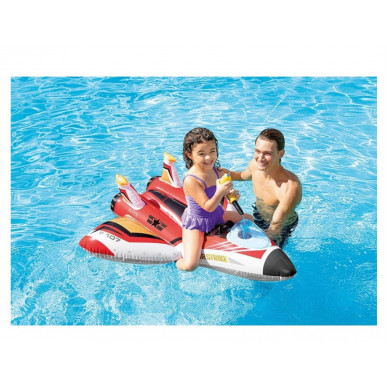 Zabawka do pływania - Odrzutowiec z pistoletem na wodę czerwony Intex 57536 Pool Garden Party