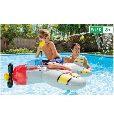 Zabawka do pływania - Samolot z pistoletem na wodę srebrny Intex 57537 Pool Garden Party