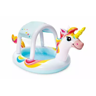 Basen Brodzik z daszkiem i fontanną - Unicorn Intex 58435 Pool Garden Party