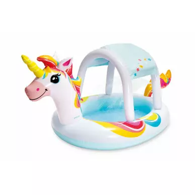 Basen Brodzik z daszkiem i fontanną - Unicorn Intex 58435 Pool Garden Party