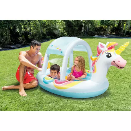 Basen Brodzik z daszkiem i fontanną - Unicorn Intex