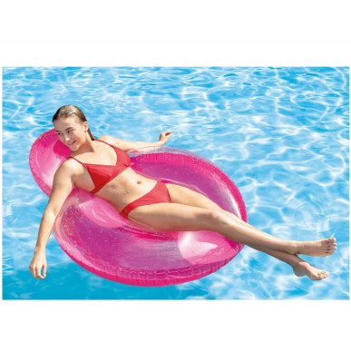 Materac - Pływający Fotel z oparciem różowy Intex 58889 Pool Garden Party