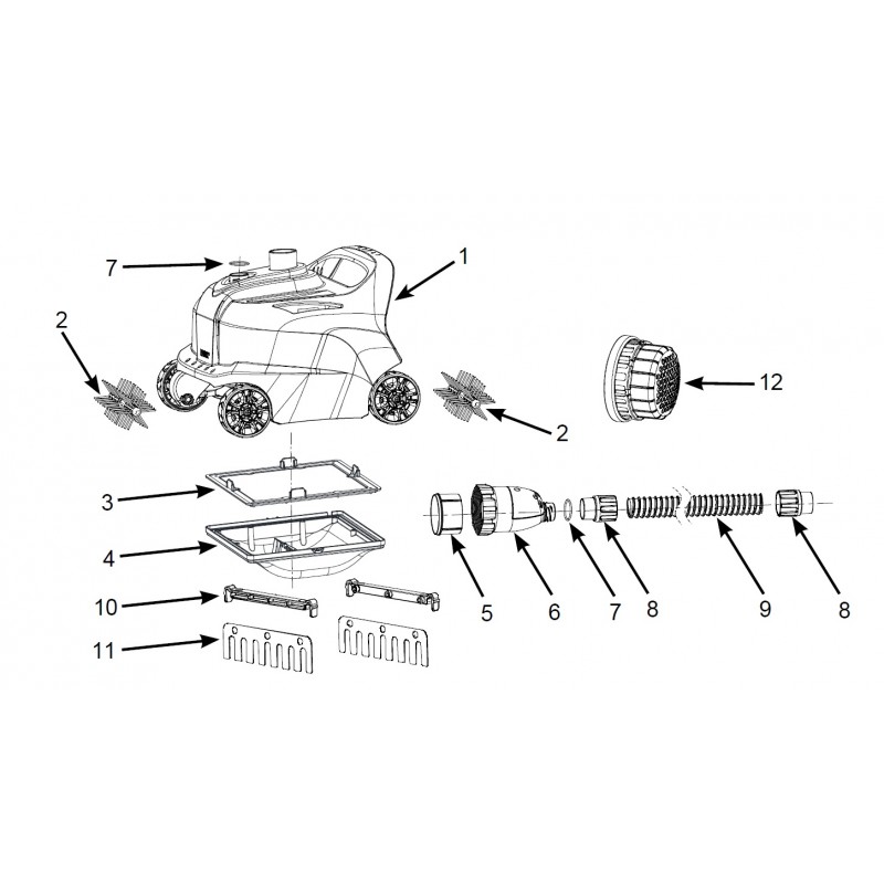 ペット用品 Ac3At2As1 Siatka na odpady do odkurzacza ZX-300 - 28005 Intex