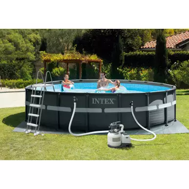 Pompa filtrująca piaskowa z hydro aeracją 10500 / 8000 l/godz. Intex 26648 Pool Garden Party