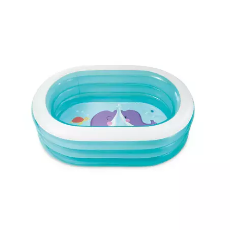 Basen dla maluchów przezroczysty oval 163 x 107 x 46 cm Intex 57482 Pool Garden Party