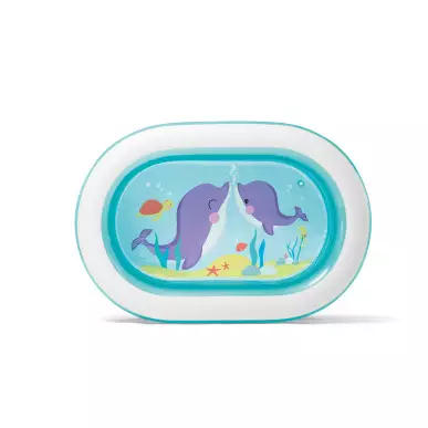Basen dla maluchów przezroczysty oval 163 x 107 x 46 cm Intex 57482 Pool Garden Party