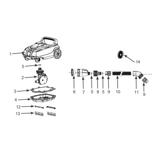 Siatka na odpady do odkurzacza ZX-100 - 28006  Intex