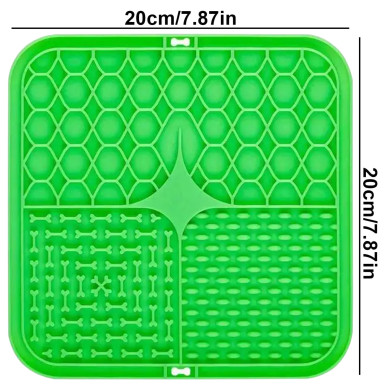 Tacka / Mata do karmienia psa, kota spowalniająca jedzenie 20 x 20 cm zielona RC-K-752 Pool Garden Party