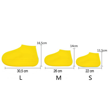Wodoodporne ochraniacze elastyczne antypoślizgowe na buty - żółte S 30-34 RC-K-1311 Pool Garden Party