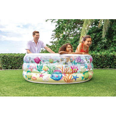 Basenik okrągły - Rybna Zabawa 152 x 56 cm Intex 58480 Pool Garden Party