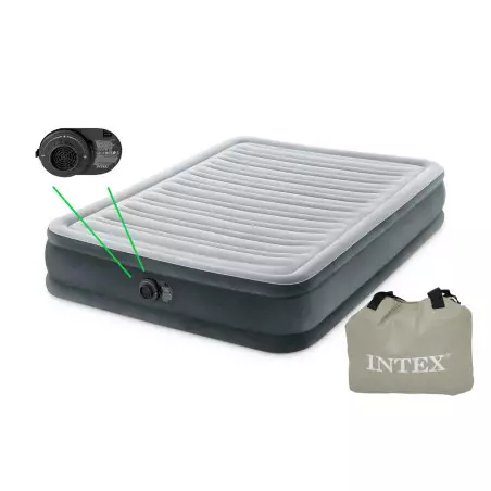 Materac do spania 137 x 191 x 33 cm Comfort Plush Full Intex 67768 Pool Garden Party
