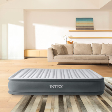 Materac do spania 137 x 191 x 33 cm Comfort Plush Full Intex 67768 Pool Garden Party