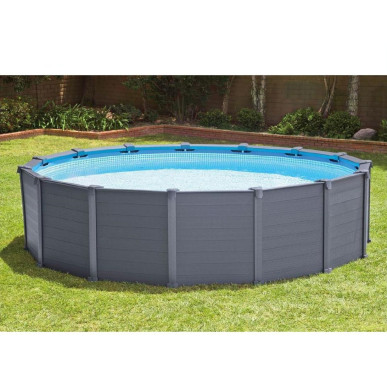 Niecka basenowa do basenu Sekwoja i Graphite 478 x 12 4cm Intex 11490A Pool Garden Party