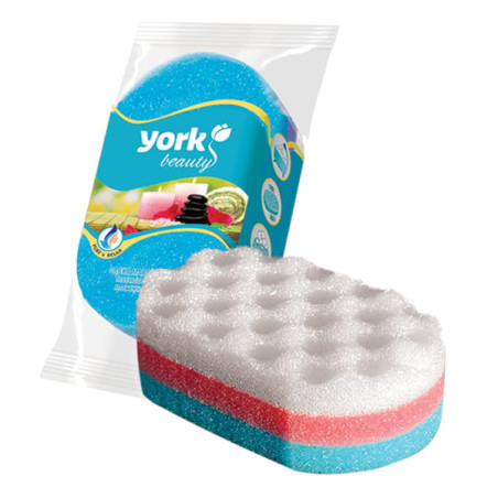 Gąbka masażowa TĘCZA Mix kolorów YORK