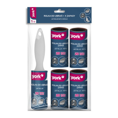 Rolka do ubrań zestaw z 4 zapasami YORK