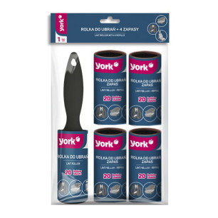 Rolka do ubrań zestaw z 4 zapasami YORK 4068020-002893