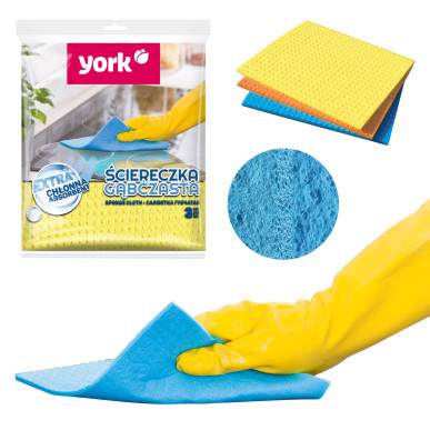 Ściereczka gąbczasta 3 szt. YORK YO3024010-012133