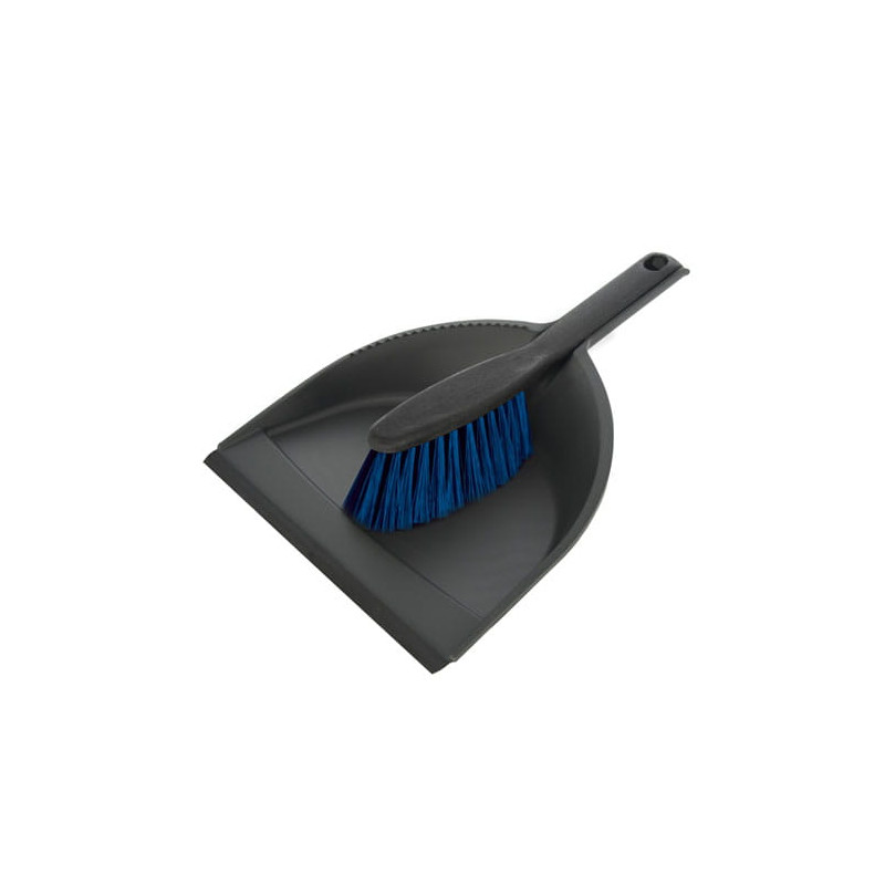 Zmiotka + szufelka z gumą CLIP MIX kolorów AZUR