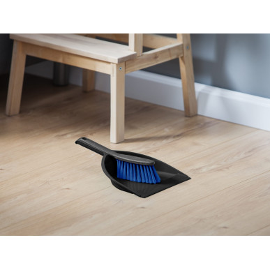 Zmiotka + szufelka z gumą CLIP MIX kolorów AZUR YO3062040-010090